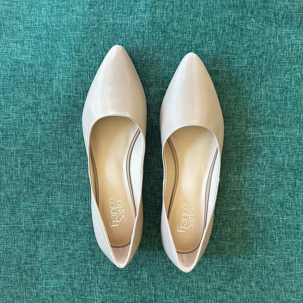Franco Sarto Beige Flats
